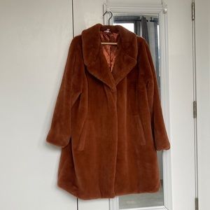 Faux fur coat
